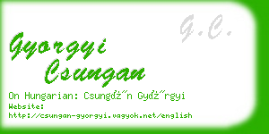 gyorgyi csungan business card